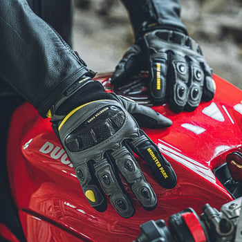 Monster Park rukavice za motocikl u viteškom stilu, četiri godišnja doba, zaštita od karbonskih vlakana, ovčja koža, unisex