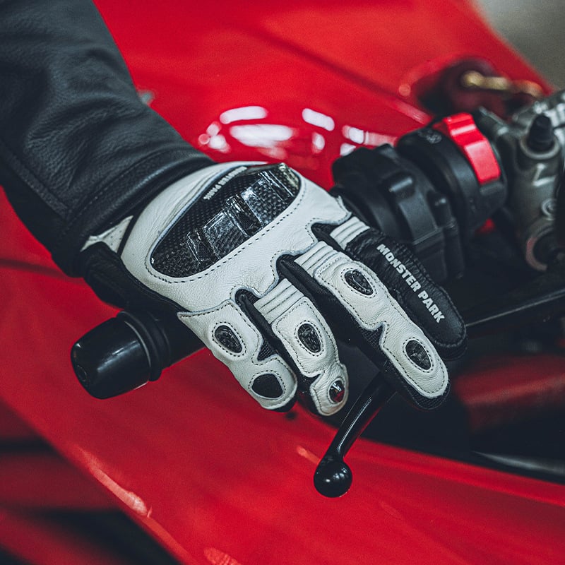 Monster Park rukavice za motocikl u viteškom stilu, četiri godišnja doba, zaštita od karbonskih vlakana, ovčja koža, unisex