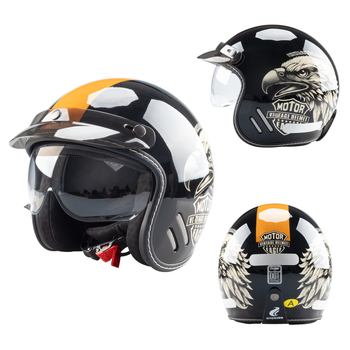 Evo 3/4 sisak motorkerékpárhoz - ABS, egész szezonos, megfelelő motorkerékpárok és elektromos robogók számára, 3C tanúsított (kód: 2025091105021949)