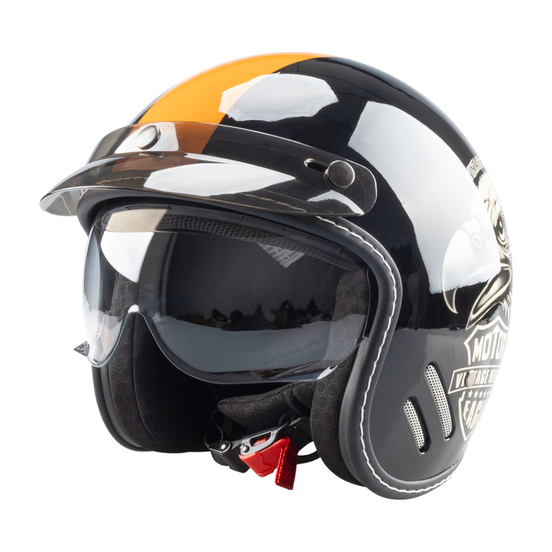 Evo 3/4 sisak motorkerékpárhoz - ABS, egész szezonos, megfelelő motorkerékpárok és elektromos robogók számára, 3C tanúsított (kód: 2025091105021949)