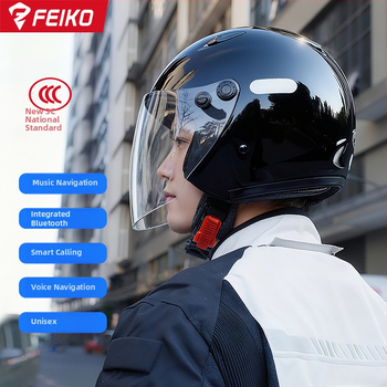 Feiko κράνος μοτοσικλέτας 3/4 - υλικό ABS, για ενήλικες, για μοτοσικλέτες, πιστοποιημένο 3C (κωδικός 2024011105603633)