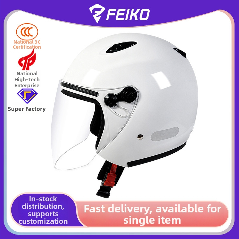 Feiko κράνος μοτοσικλέτας 3/4 - υλικό ABS, για ενήλικες, για μοτοσικλέτες, πιστοποιημένο 3C (κωδικός 2024011105603633)