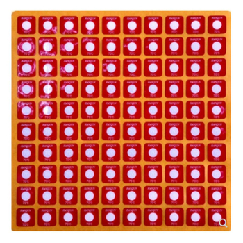 HQ serija reverzibilnih infracrvenih etiketa za temperaturu za hladnjak, etikete za temperaturu, kartice za prikaz termometra, prilagodljive, rezolucija temperature 110, kutija 1200 kom