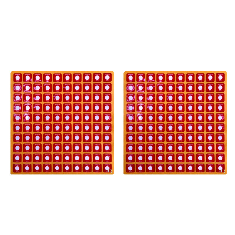 HQ serija reverzibilnih infracrvenih etiketa za temperaturu za hladnjak, etikete za temperaturu, kartice za prikaz termometra, prilagodljive, rezolucija temperature 110, kutija 1200 kom