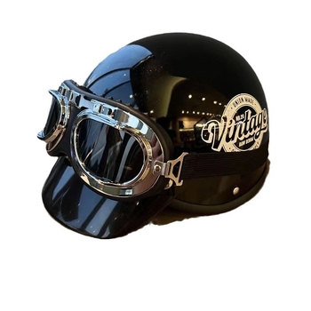 Polu-šlem za električni motocikl, ABS, 3C certifikat, Harley retro stil, unisex, ljeto