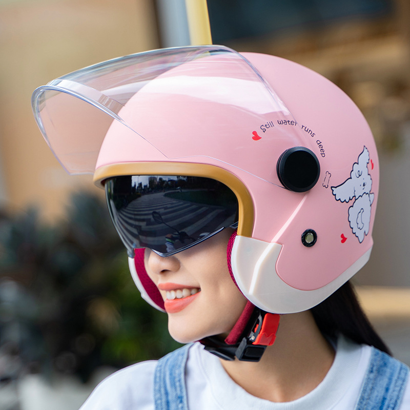 ABS 3/4 sisak motorkerékpárhoz – téli szélvédett és esőálló, anti-fog, uniszex felnőtteknek, 3C tanúsítvány