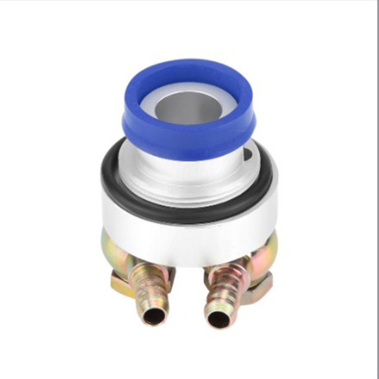 Adaptor pentru răcire a uleiului la motocicletă, conector din aliaj de aluminiu, model 1, personalizabil