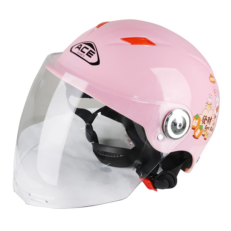 Cască jumătate pentru motocicletă electrică – ABS, certificat 3C, stil de vară, pentru navetă zilnică
