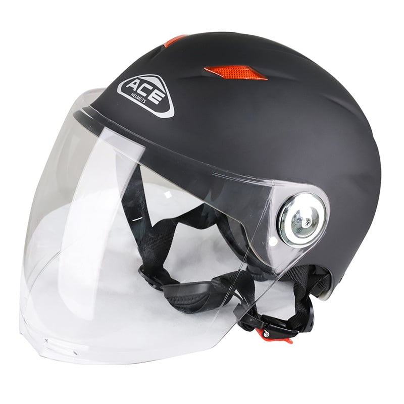 Cască jumătate pentru motocicletă electrică – ABS, certificat 3C, stil de vară, pentru navetă zilnică