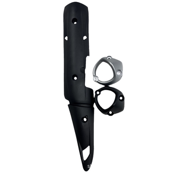 Motorkerékpár kipufogócső fedél MX-S002, szélálló, karbon rost mintázat, univerzálisan kompatibil, MX márka