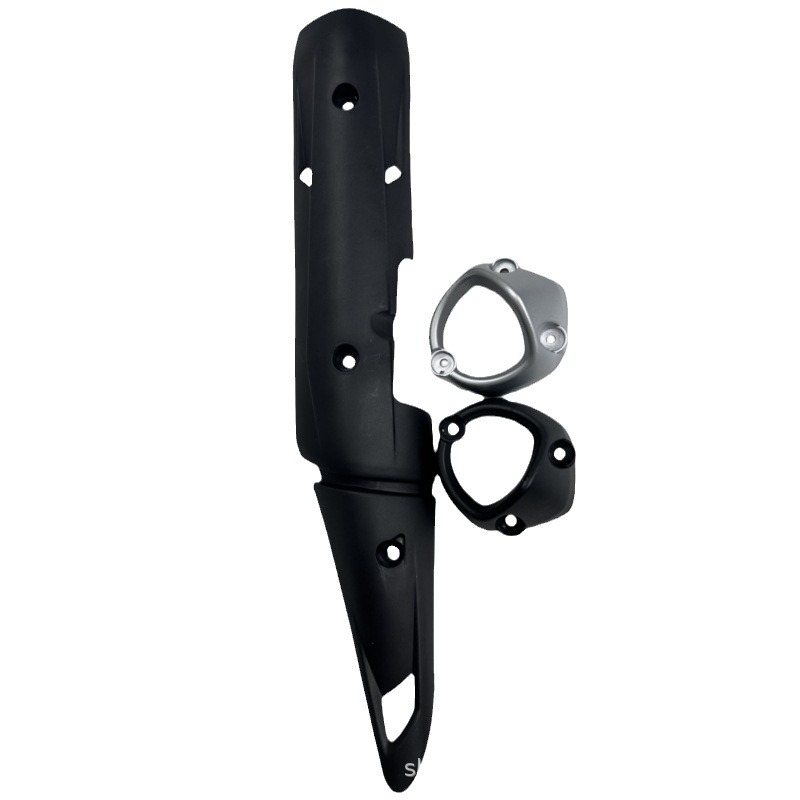 Motorkerékpár kipufogócső fedél MX-S002, szélálló, karbon rost mintázat, univerzálisan kompatibil, MX márka