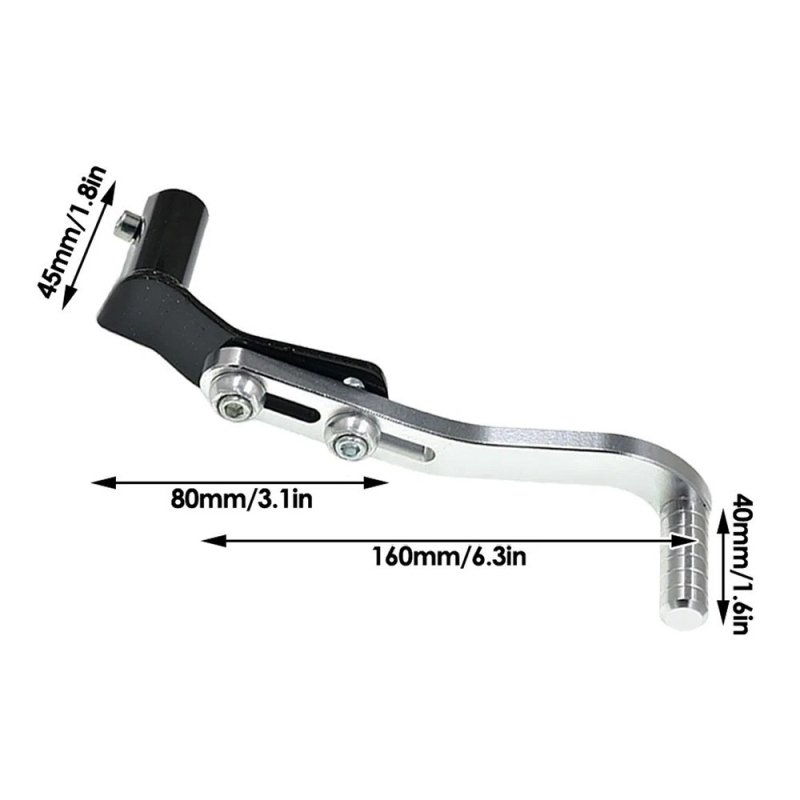 Univerzalna mjenjačka ručica za motocikle, CNC aluminijska legura, off-road dizajn