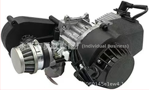 Mini motocyklový motor 49cc off-road dvojtaktný benzínový motor s prevodovkou