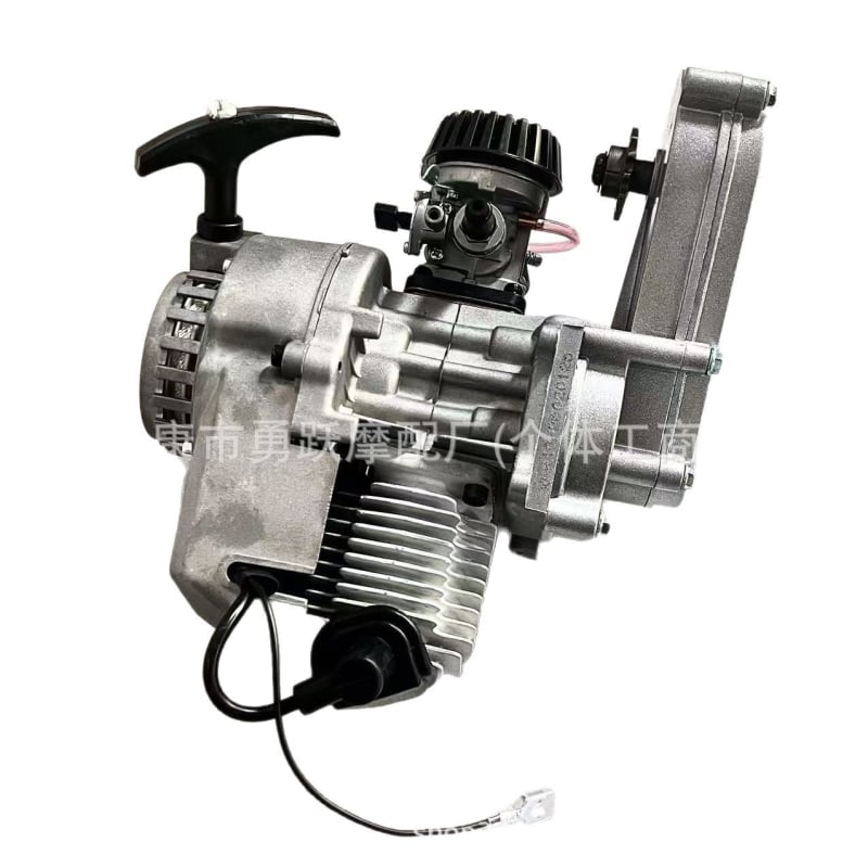 Мини двигател за мотоциклета 49cc офроуд двутактова бензинова с трансмисия