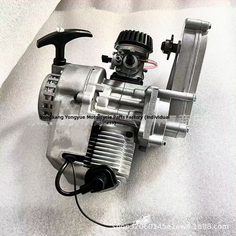 Mini motocyklový motor 49cc off-road dvojtaktný benzínový motor s prevodovkou