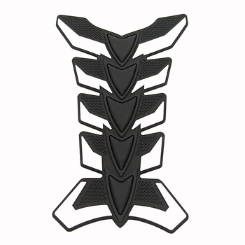 Naljepnica za motocikl s ribljom kostom - 3D gumeni dekorativni decal, univerzalna ugradnja, dekorativna zaštita, prilagodljiva obrada