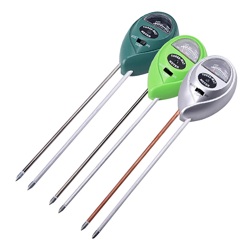 Hazai talajteszter: pH, nedvesség és fény mérése; modell TRCSYL, EVERTE