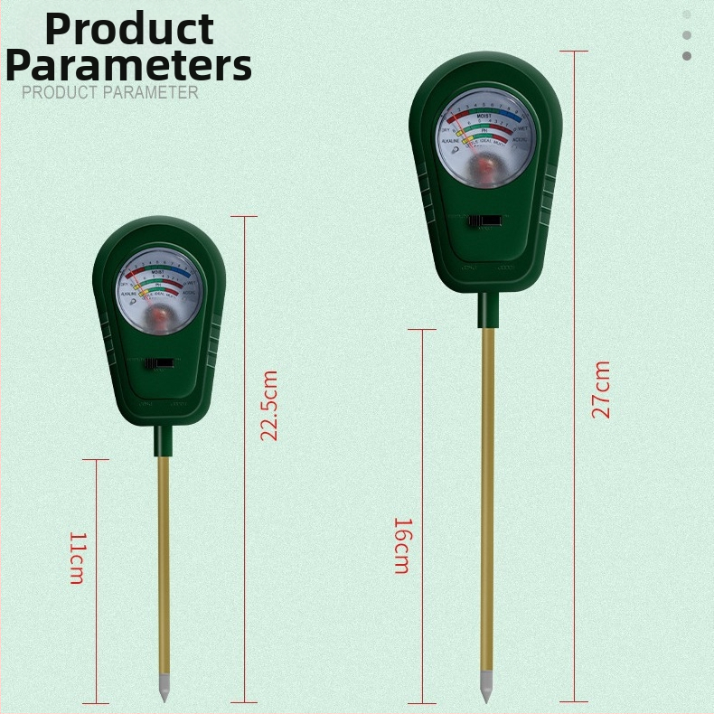 Pôdný trojfunkčný tester úrodnosti: pH, vlhkosť a úrodnosť