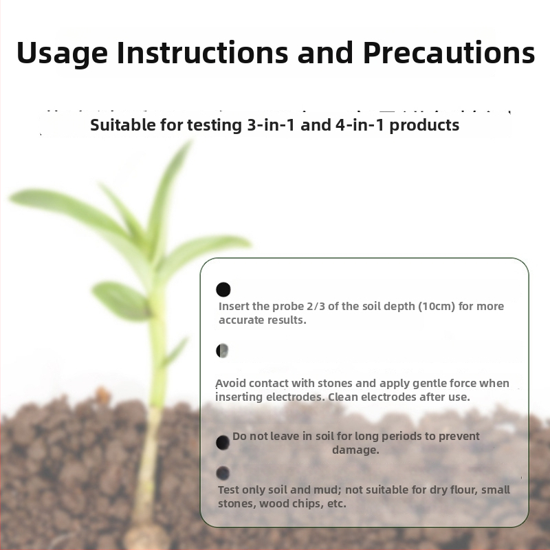Pôdný trojfunkčný tester úrodnosti: pH, vlhkosť a úrodnosť