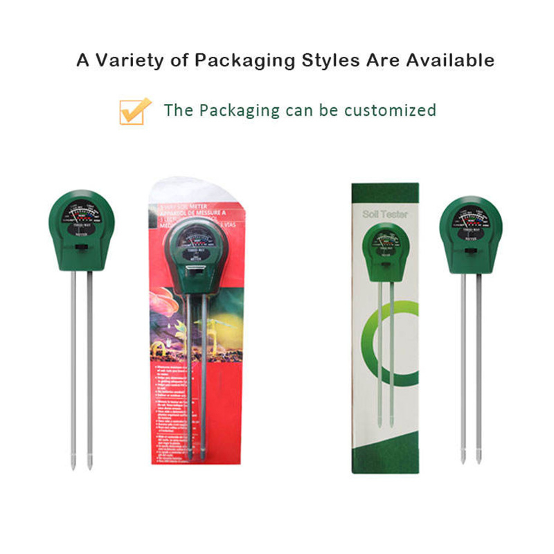 Talajtester 3-in-1: nedvességmérő és pH-mérő, modell ST-01, pontosság 0.1