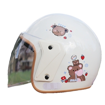 Defe/Dengfeng cască ABS pentru motociclete electrice, stil 3/4, certificat 3C, Nr. 2023091105021155