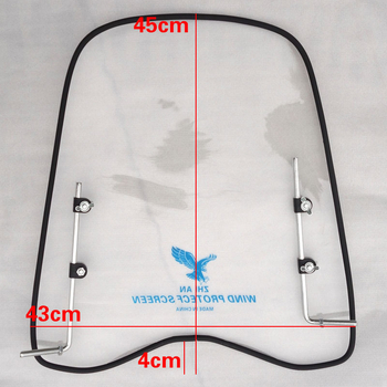 Protecție de vânt din PC pentru vehicul electric, parbriz frontal, personalizabil