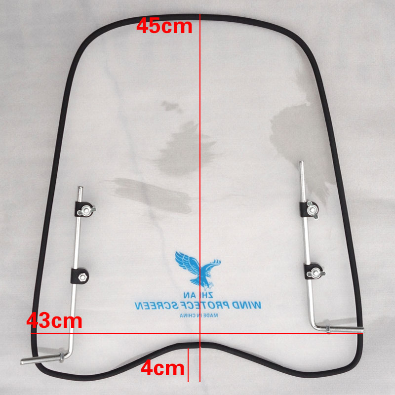 Protecție de vânt din PC pentru vehicul electric, parbriz frontal, personalizabil