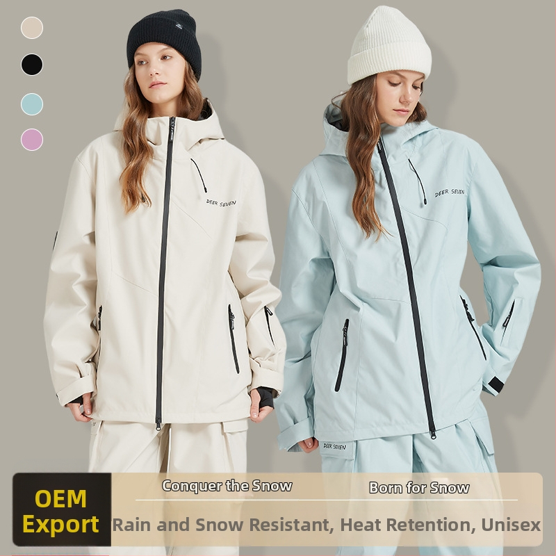 Unisex lyžiarska súprava pre ženy a mužov, vodeodolná, priedušná, teplá, vetruodolná (Vodotesnosť 10000 mm; Oxford tkanina; podšívka polyester; výplň polyester)