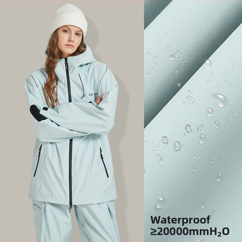 Unisex lyžiarska súprava pre ženy a mužov, vodeodolná, priedušná, teplá, vetruodolná (Vodotesnosť 10000 mm; Oxford tkanina; podšívka polyester; výplň polyester)