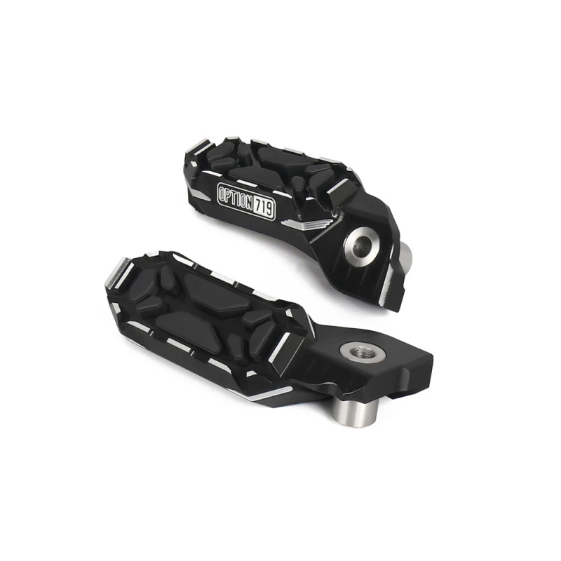 Otilli pedale din aluminiu antiderapante pentru BMW R1300GS 2023–Adventure 2024, pedale 719 și suporturi pentru picioare