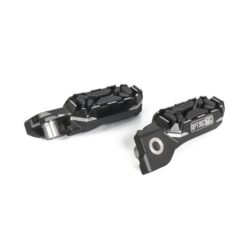 Otilli pedale din aluminiu antiderapante pentru BMW R1300GS 2023–Adventure 2024, pedale 719 și suporturi pentru picioare