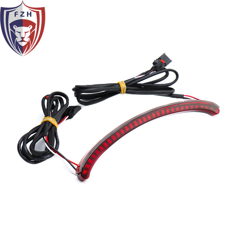 Задна светлина за Fat bully мотоциклет с LED светлина за движение, LED мигачи и спирачна светлина