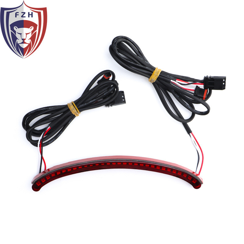 Задна светлина за Fat bully мотоциклет с LED светлина за движение, LED мигачи и спирачна светлина