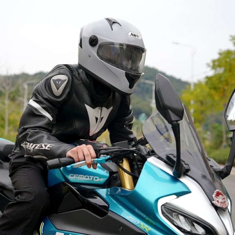 AWN kaciga za motor s punom zaštitom, unisex, zimska toplina, za sve sezone, materijal: novi PP, 3C certifikat, mogućnost prilagođavanja