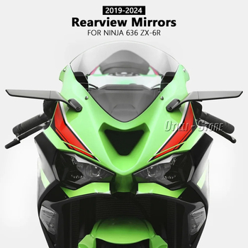 Motociklističko retrovizor s čvrstim vjetrokrilom za Kawasaki Ninja ZX-6R 2019-2024
