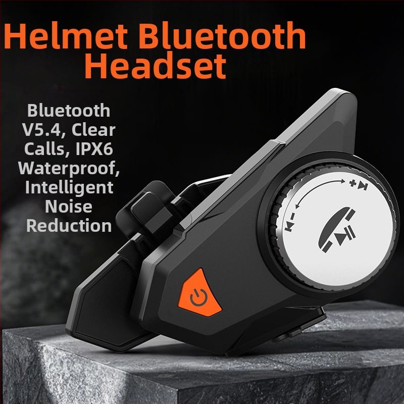 Casca moto M9 cu headset Bluetooth – Rezistentă la apă, Bluetooth 5.4, rază 10 m, stereo pentru ambele urechi, autonomie baterie 12 h