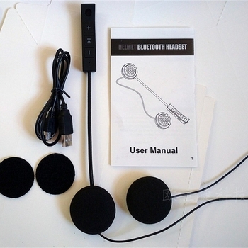 Headset Bluetooth pentru cască de motocicletă, sunet stereo, montat pe cască, Bluetooth 5.0, rază de 10 m, autonomie 4–8 ore