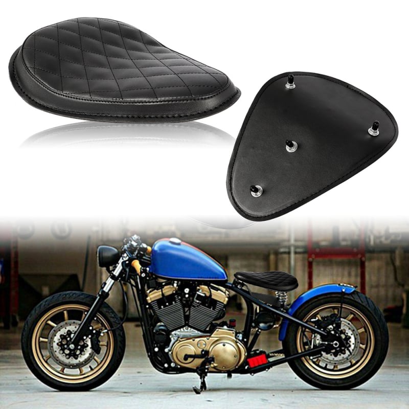 Sjedalo za motocikl Harley-style cruisere, univerzalno retro jedno sjedalo, model H-588, marka cf