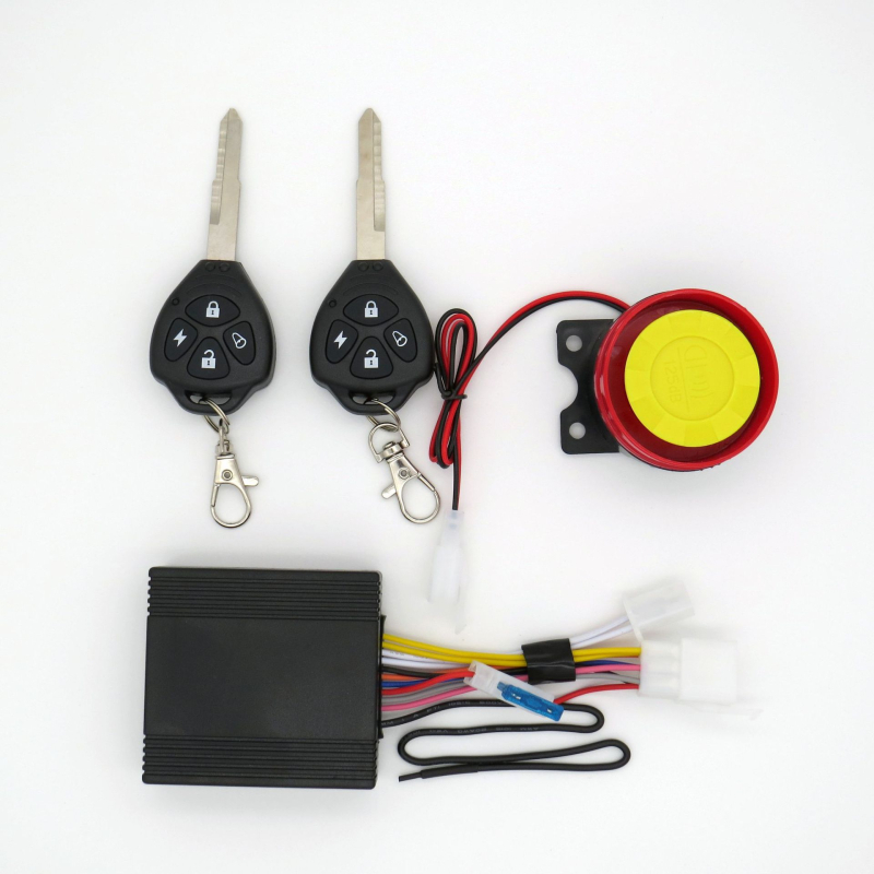 Sustav protiv krađe motocikla s integriranim daljinskim upravljačem, paljenje/gašenje i dvostruko treptanje LED-a
