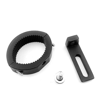 YC-004 Držač svjetla za motocikl, aluminijska legura, dvodijelni nosač s dvjema rupama, amortizacijsko produženje, podesiva rotacija, univerzalno