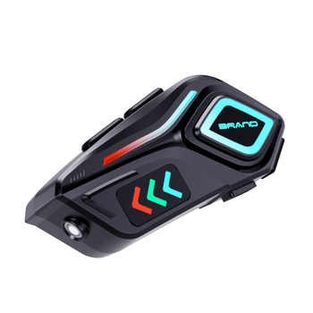 Bluetooth slušalica za kacigu motocikla s redukcijom šuma, glazba i pozivi, interkom, stereo zvuk, domet 10 m, Bluetooth 5.4, glasovno upravljanje, na kacigu, vodootporna