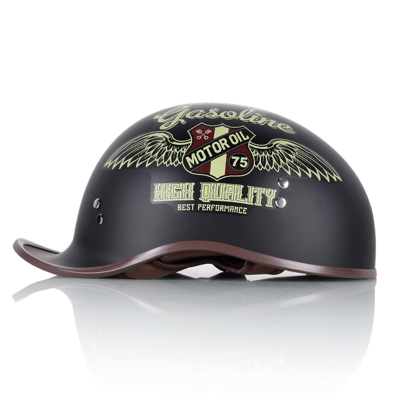 Cască pentru motocicletă, stil retro, ușoară, patru sezoane, unisex (ABS, certificare 3C)