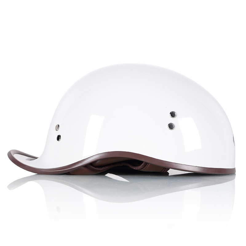 Cască pentru motocicletă, stil retro, ușoară, patru sezoane, unisex (ABS, certificare 3C)