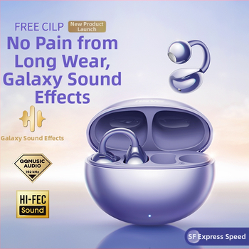 Bluetooth slúchadlá s klipsom na otvorené ucho, pre Huawei, technológia vedenia vzduchom, stereo, IPX7, dosah 10 m, výdrž 4–8 h (Model 2024)