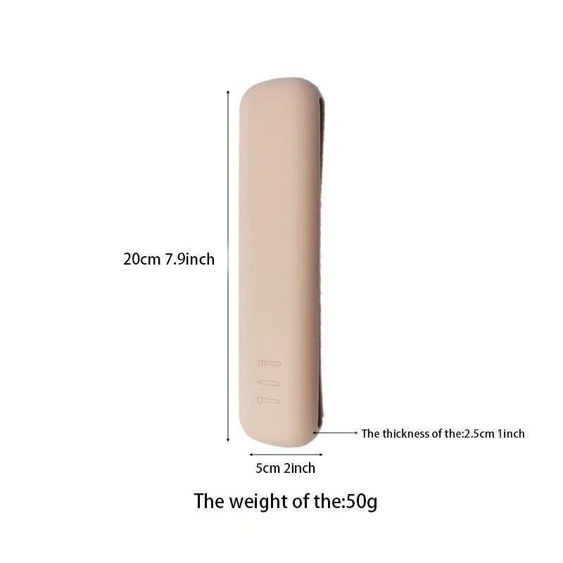 Geantă de depozitare pentru pensule de machiaj, din silicon impermeabil, portabilă pentru călătorii, cu închidere magnetică