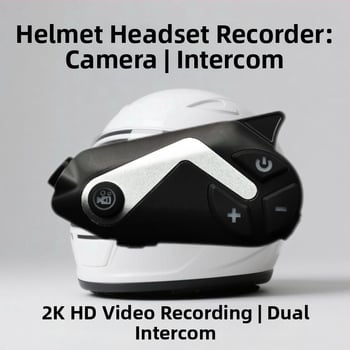 Inteligentná prilba na motorke s Bluetooth interkomom a HD kamerou, séria T50, dosah 1200 m, Bluetooth 5.1, odolná vode a prachu, obojstranný stereo zvuk