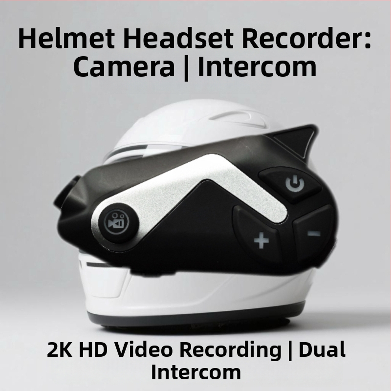 Inteligentná prilba na motorke s Bluetooth interkomom a HD kamerou, séria T50, dosah 1200 m, Bluetooth 5.1, odolná vode a prachu, obojstranný stereo zvuk