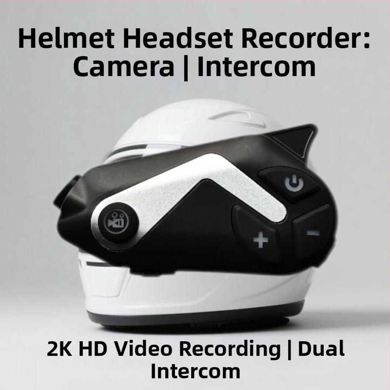 Inteligentná prilba na motorke s Bluetooth interkomom a HD kamerou, séria T50, dosah 1200 m, Bluetooth 5.1, odolná vode a prachu, obojstranný stereo zvuk