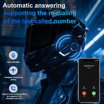 X10Pro biciklistički interkom slušalice s Mesh mrežom za do 6 sudionika, domet 1500 m, Bluetooth 5.0, stereo zvuk, glazba i pozivi, 33 h baterija