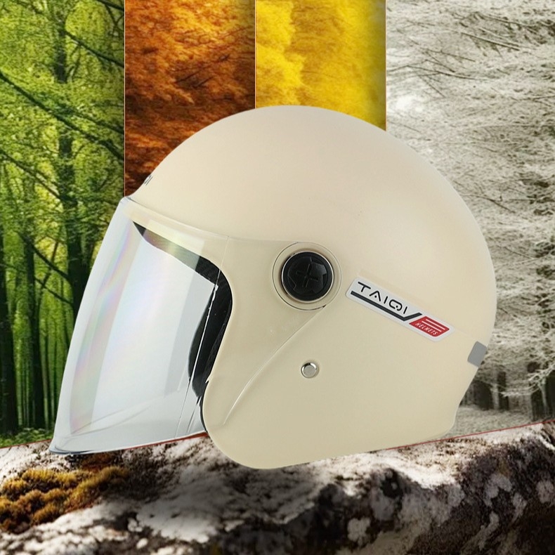 Prilagodljiva kaciga za motocikl, polukaciga, polipropilenski zaštitni omotač, 3C certifikat (2024011105745011), Gb811-2022b